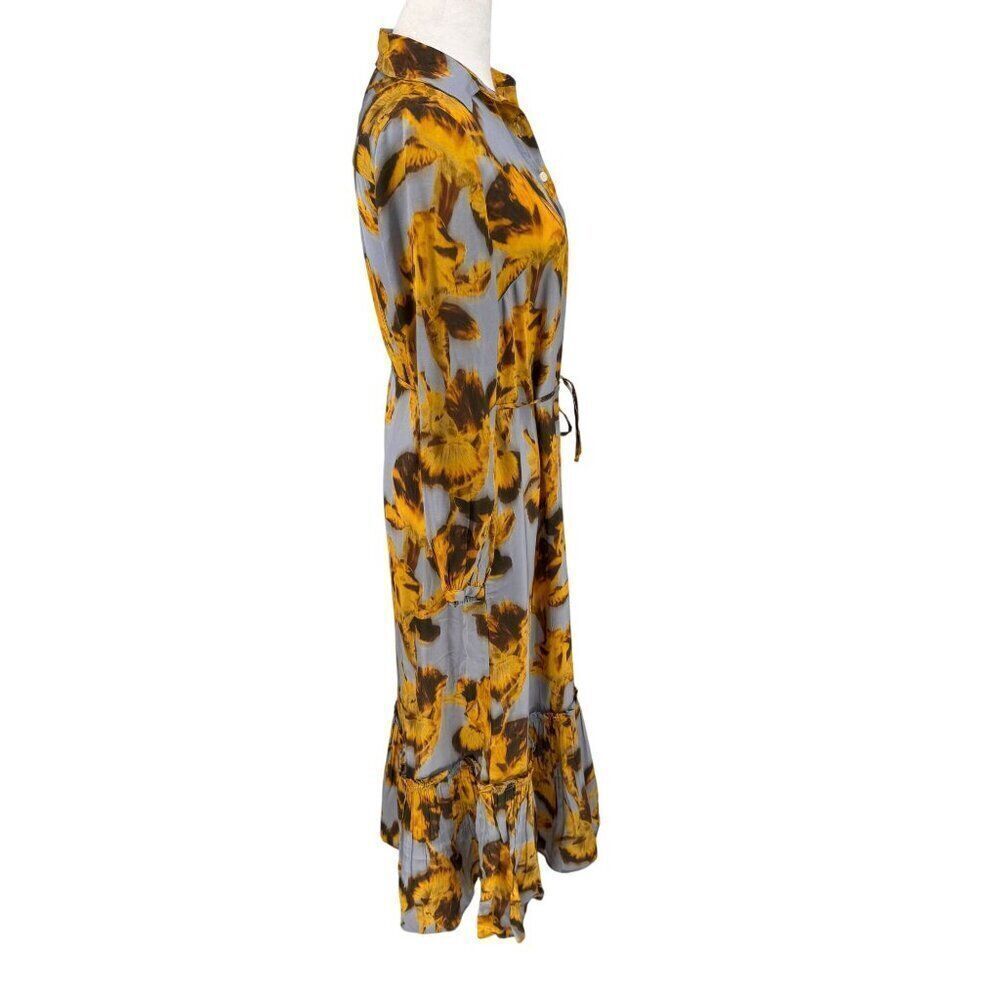NWT J. Crew Amelia Shirtdress in Floral Drapey Viscose w/ Belted Waist Sz XXS - Picture 13 of 14